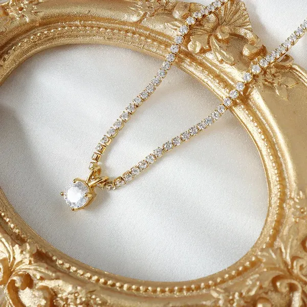 Gold_Tennis_Necklace_For_Women